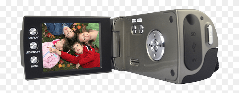 701x269 High Quality Digital Video Camcorder With 8mp2 Children Smiling, Camera, Electronics, Person HD PNG Download