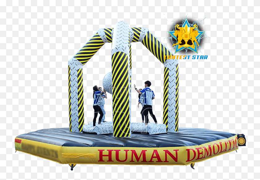 750x524 High Quality Human Demolition Zone Inflatable Wrecking Inflatable, Person, Trampoline, Tent HD PNG Download