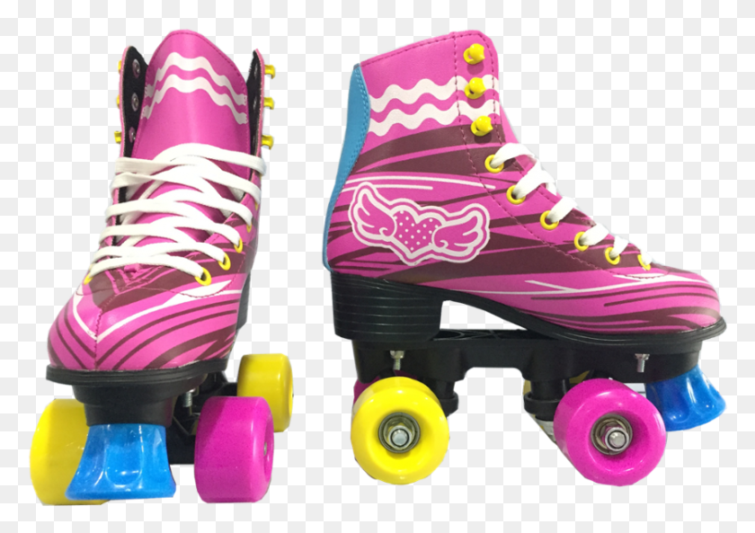 838x573 High Quality Pink Wing With Light Wheel Roller Skate Roller Derby, Skating, Sport, Sports HD PNG Download