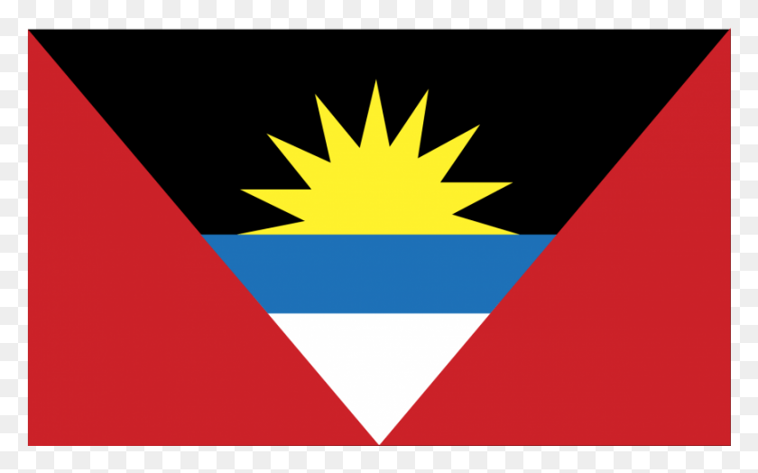 867x516 High Resolution Antigua Y Barbuda Bandera, Light, Graphics HD PNG Download