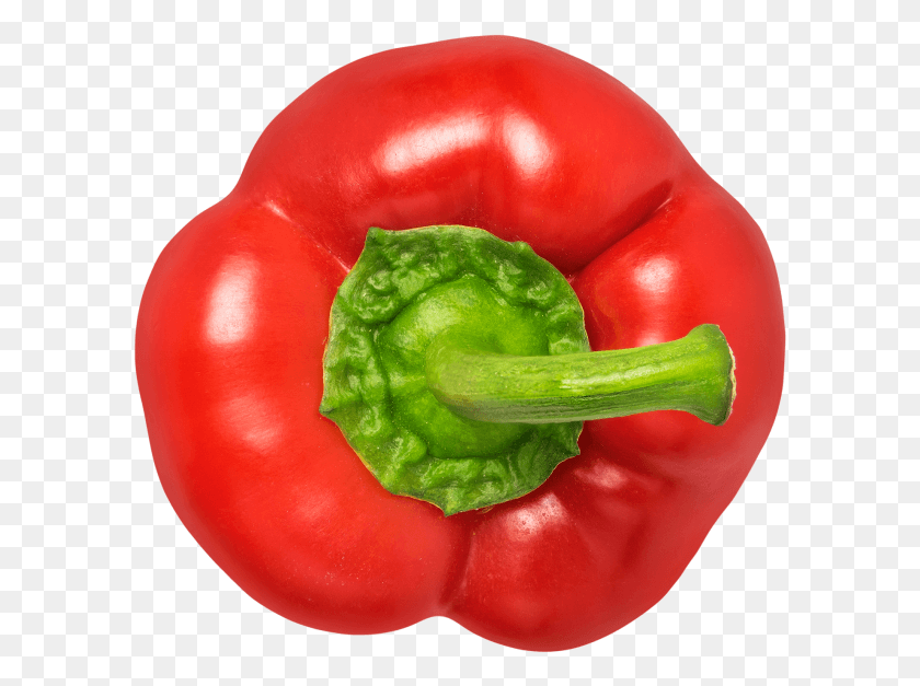 597x567 High Resolution Red Bell Pepper, Plant, Vegetable, Food HD PNG Download