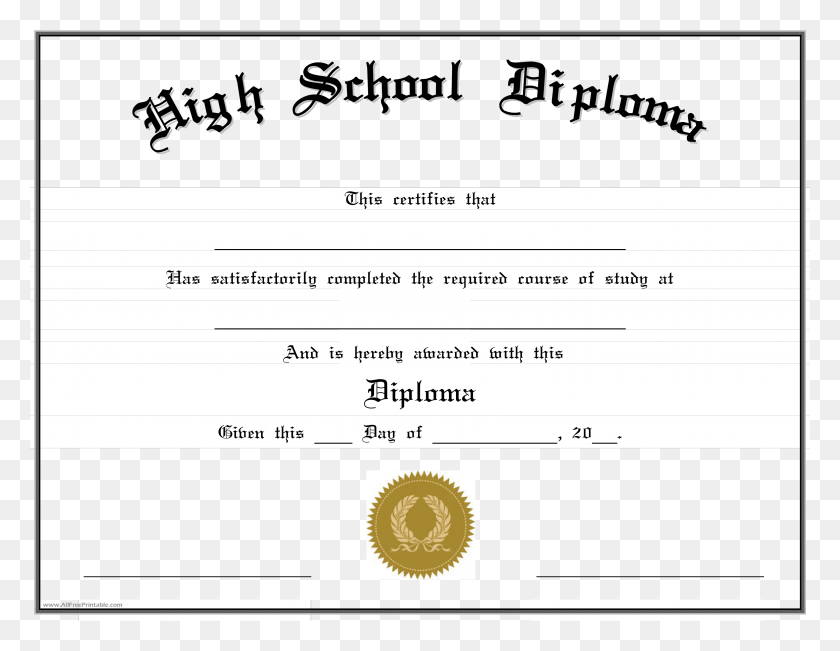 3133x2377 High School Diploma, Text, Document, Label HD PNG Download