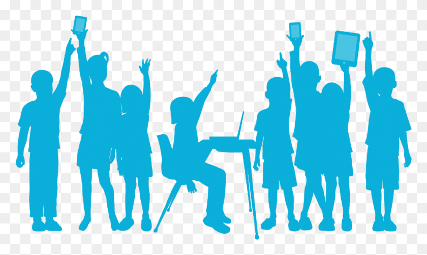 1128x640 High School Student Silhouette Student Silhouettesshare Silhouette Student At School, Person, Crowd, People HD PNG Download