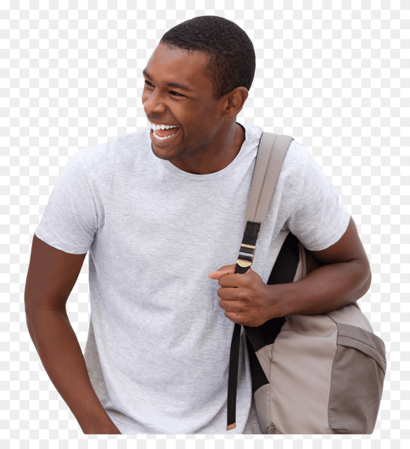 953x1051 High School Study Abroad Student With Backpack Standing, Clothing, Apparel, Person HD PNG Download