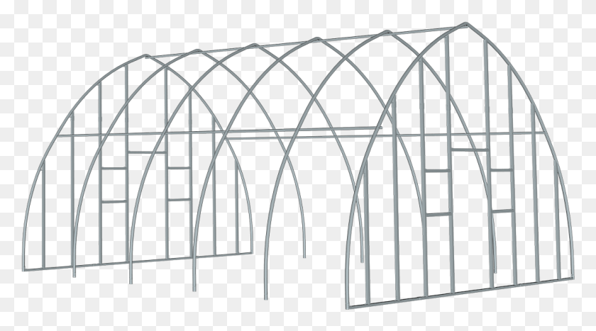 1101x575 High Tunnel Greenhouse 18 X 12 X 11 Ft Tent, Fence, Gate, Wire HD PNG Download