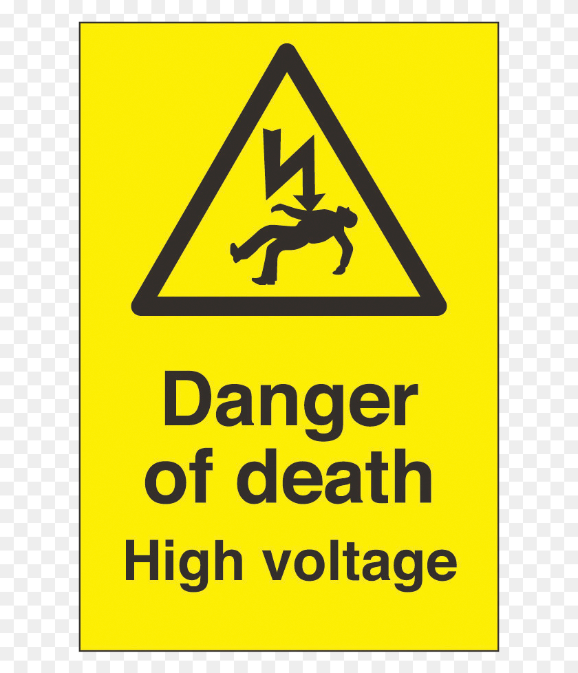613x918 High Voltage Danger Of Death Sign, Symbol, Poster, Advertisement HD PNG Download