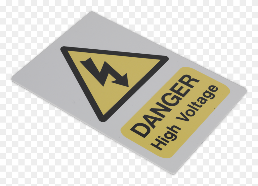 1070x751 High Voltage Warning Sign 200 X 300mm Electrical Safety, Text, Paper, Business Card HD PNG Download