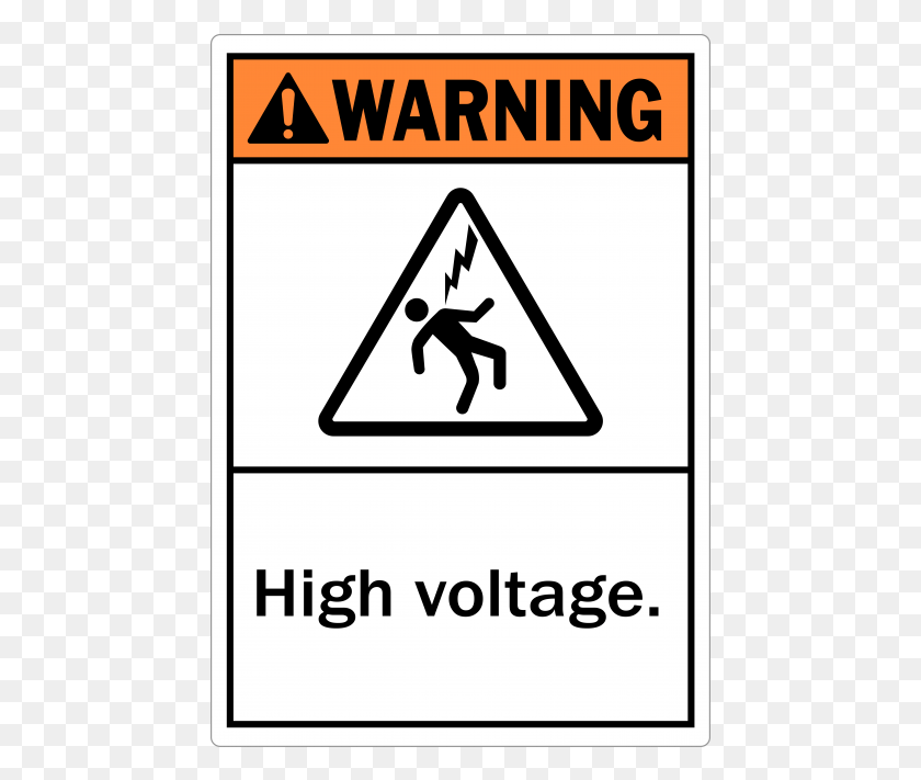 457x651 High Voltage Warning Signs Traffic Sign, Symbol, Sign, Road Sign HD PNG Download