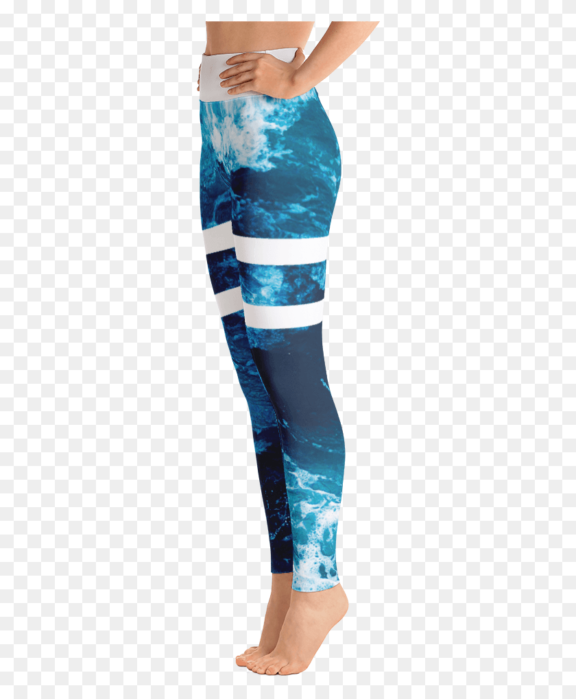 268x960 High Waisted Yoga Surf Pants Leggings, Person, Human, Bottle HD PNG Download