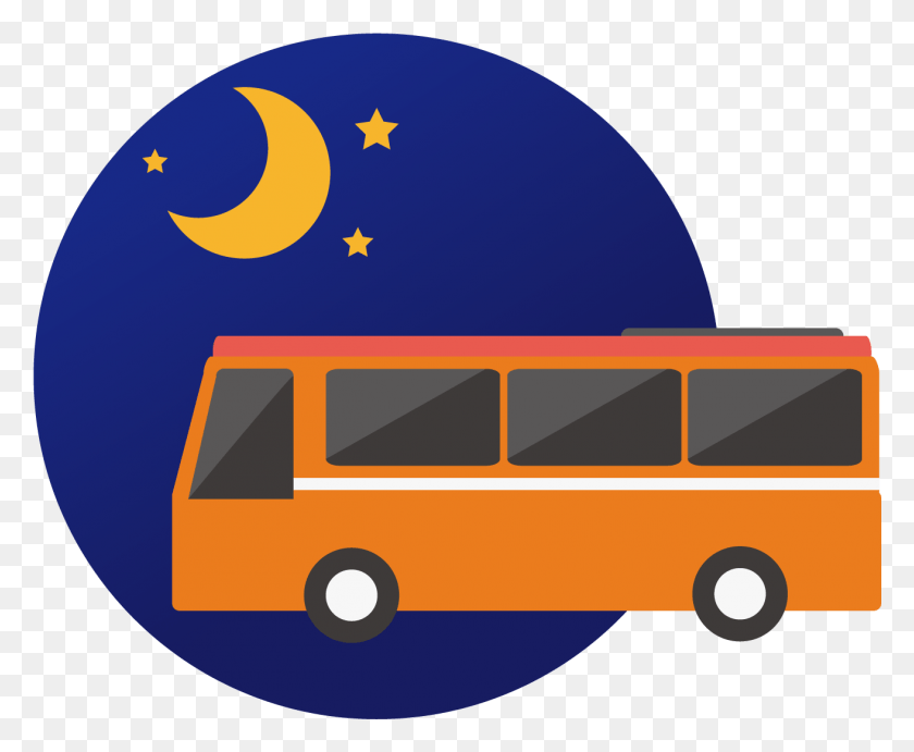 1313x1063 Highway Clipart Bus Route Bus At Night Clipart, Vehicle, Transportation, Van HD PNG Download