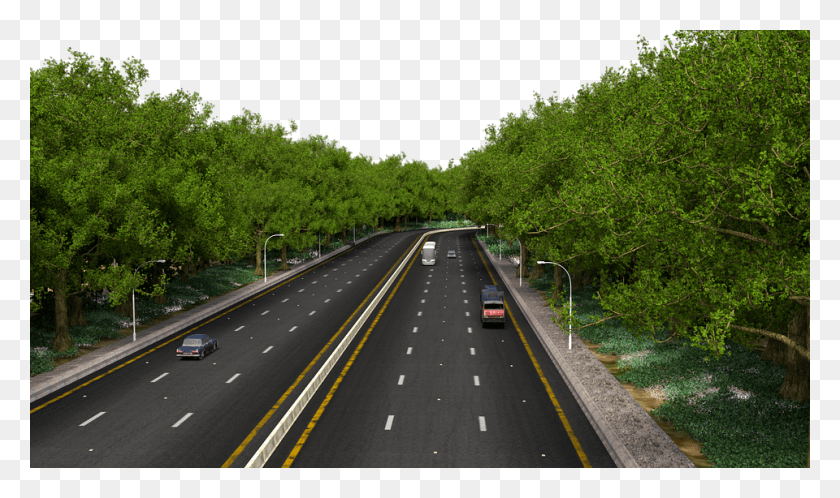 960x540 Highway Motorway Driving Path Straight Road Freeway, Car, Vehicle, Transportation HD PNG Download