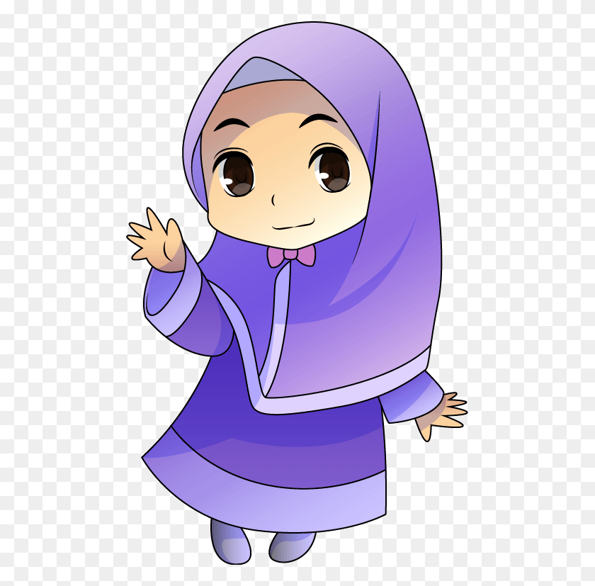 483x767 Hijab Cartoon Cartoon, Photography, Snowman HD PNG Download