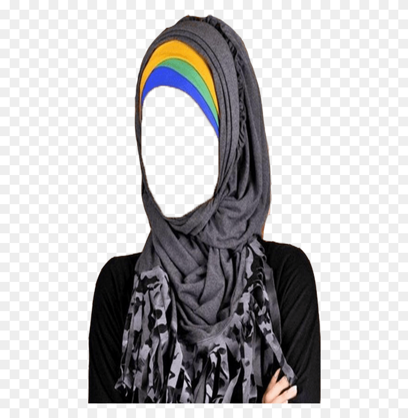 480x800 Hijab Frame, Clothing, Apparel, Scarf HD PNG Download