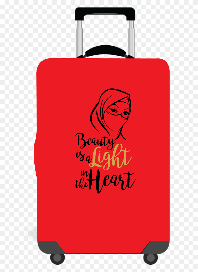 680x1093 Hijab Luggage Cover Designs, Text, Bag, Suitcase HD PNG Download