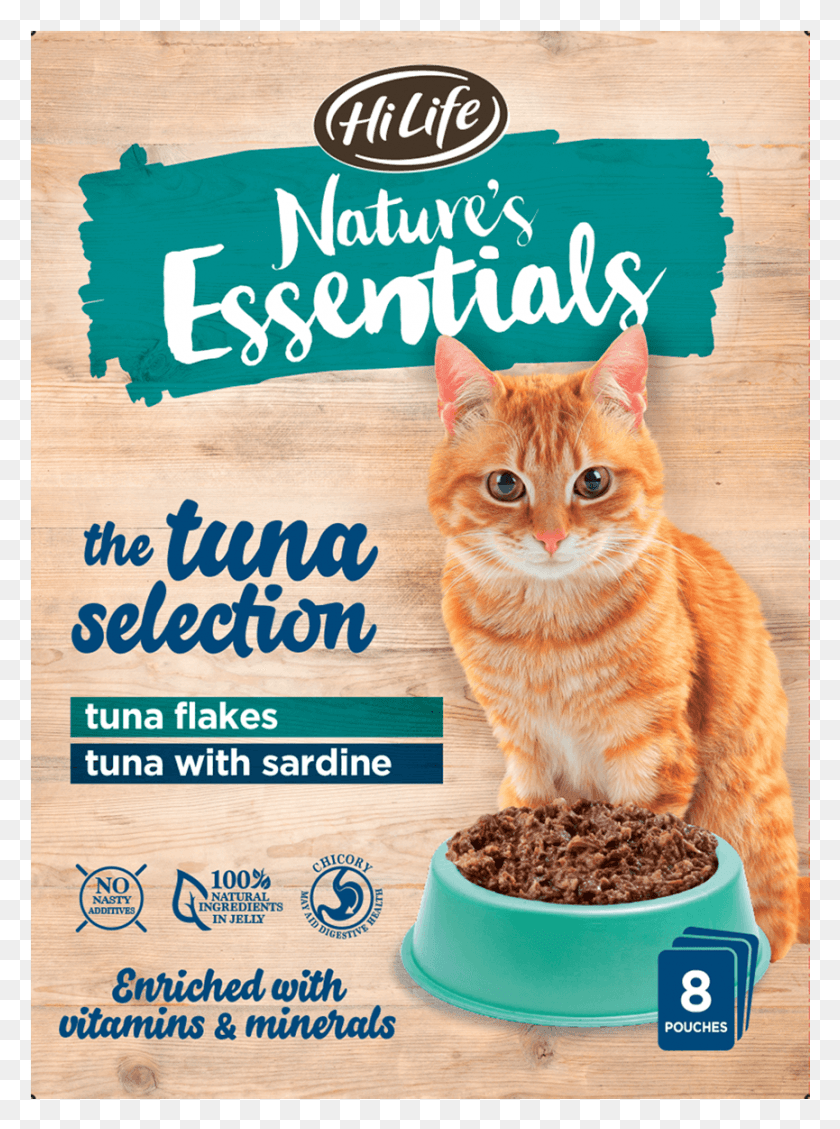 865x1186 Hilife Nature S Essentials The Tuna Selection 8 X 70g Hi Life Cat Food, Pet, Mammal, Animal HD PNG Download