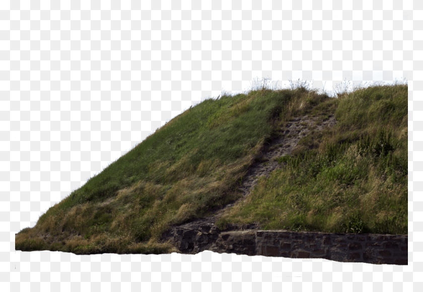 1024x683 Hill With Grass Image Hill, Slope, Nature, Outdoors HD PNG Download