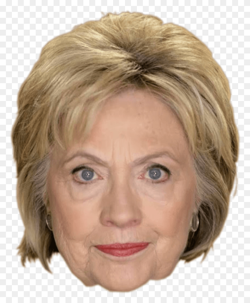 806x993 Лицо Хиллари Клинтон На Прозрачном Фоне