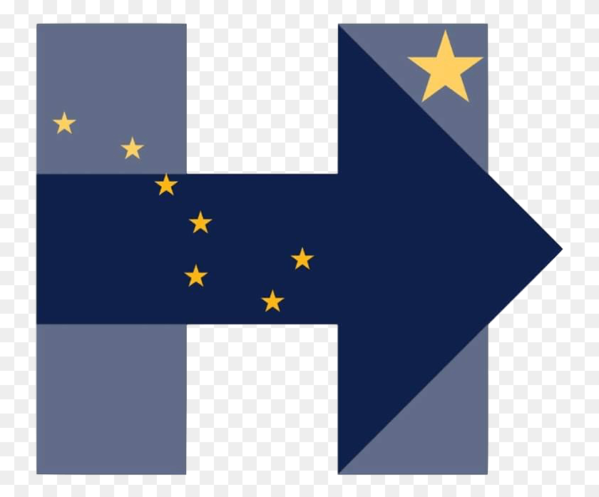 741x637 Hillary Para Alaska Bandera, Símbolo, Texto, Símbolo De La Estrella Hd Png