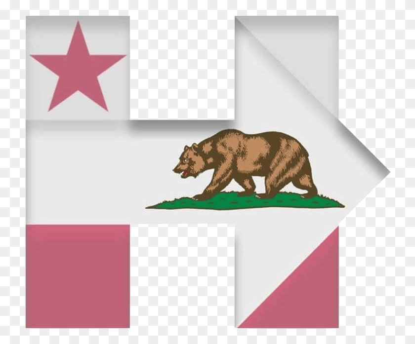 742x637 Hillary For California California Flag, Mammal, Animal, Wildlife HD PNG Download