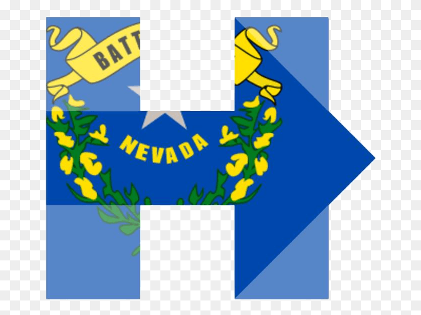 661x569 Hillary For Nevada Nevada Flag Battle Born, Text, Number, Symbol HD PNG Download