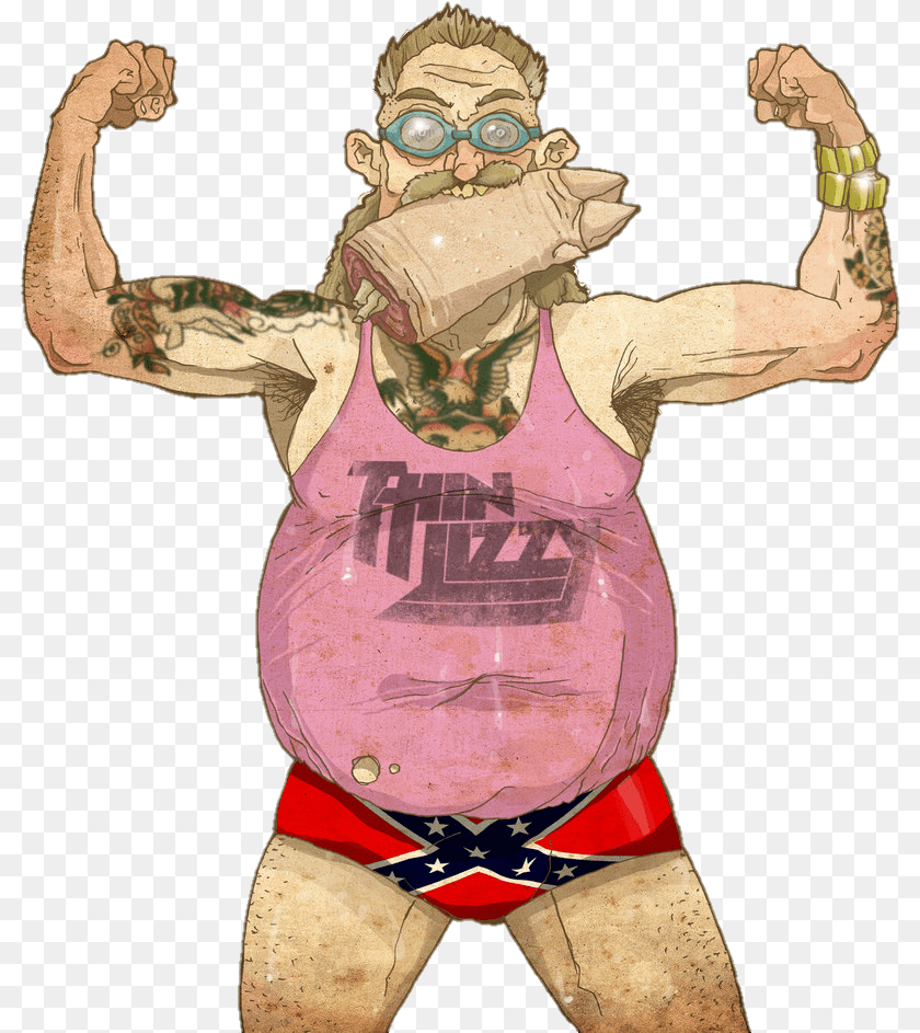 804x943 Hillbilly Redneck Hunting Hunters Inbred Loser Illustration, Tattoo, Skin, Person, Adult Clipart PNG