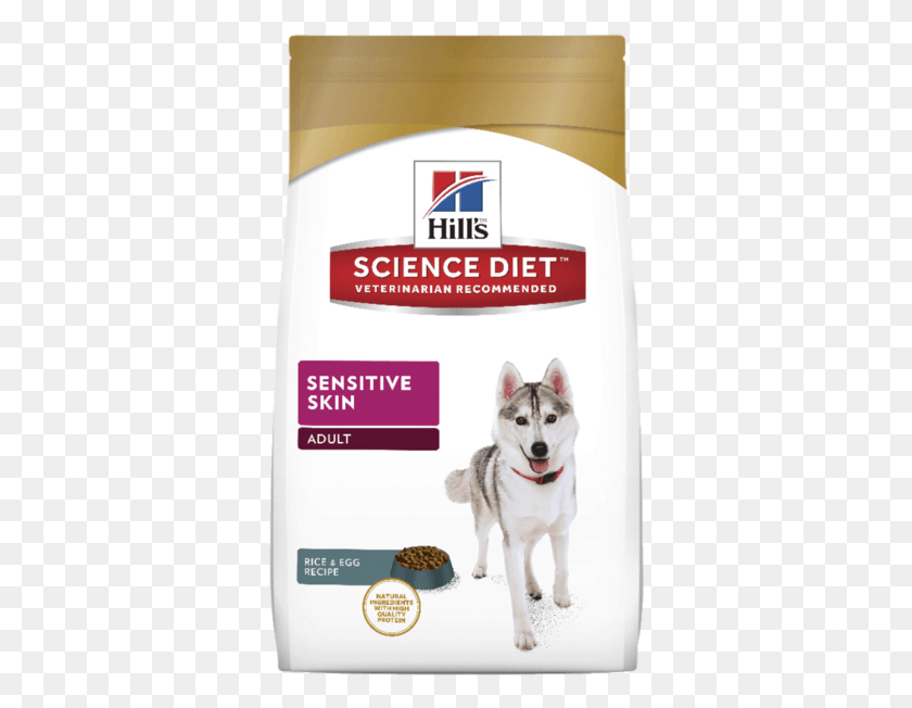 346x592 Hills Canine Adult Sensitive Skin Dog Food Science Diet Чувствительная Кожа Для Взрослых, Этикетка, Текст, Собака Hd Png Скачать