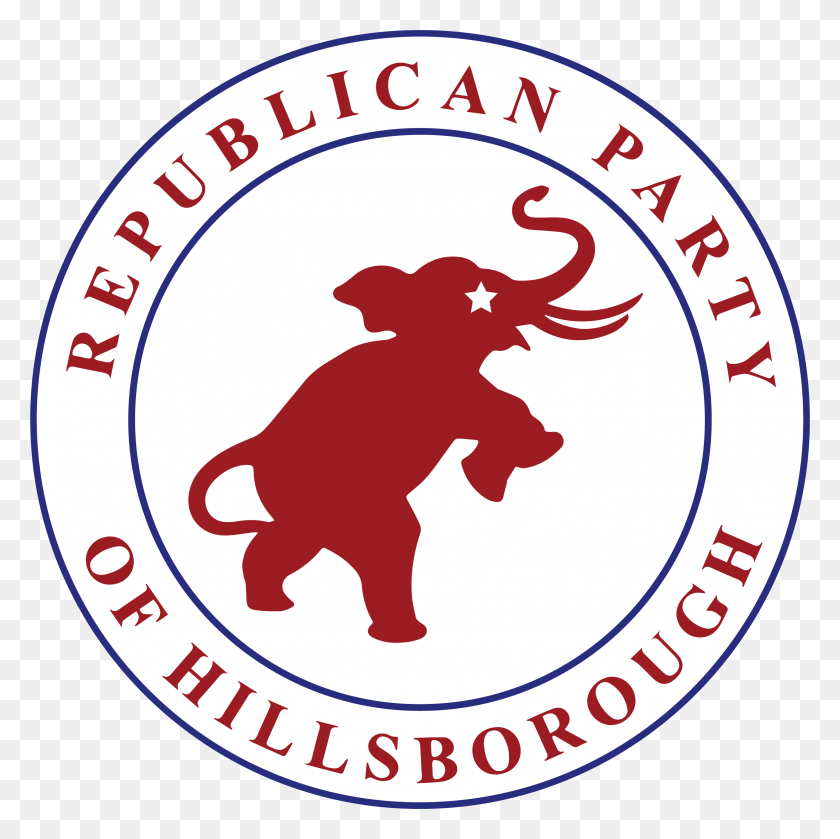 2485x2484 El Partido Republicano Del Condado De Hillsborough, Logotipo, Símbolo, Marca Registrada Hd Png
