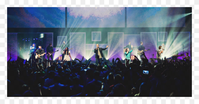 862x421 Hillsong Worship Young Amp Free Hillsong Dallas Concert 2015, Person, Human, Crowd HD PNG Download