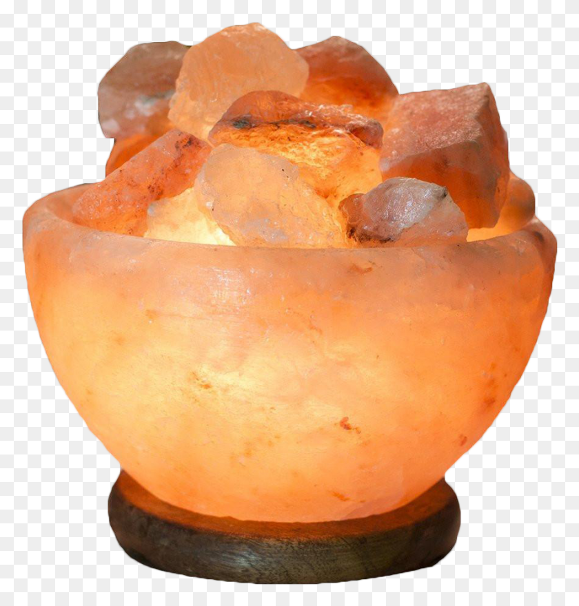 881x927 Himalayan Salt Bowl Lamp Himalayan Salt, Crystal, Mineral, Quartz HD PNG Download