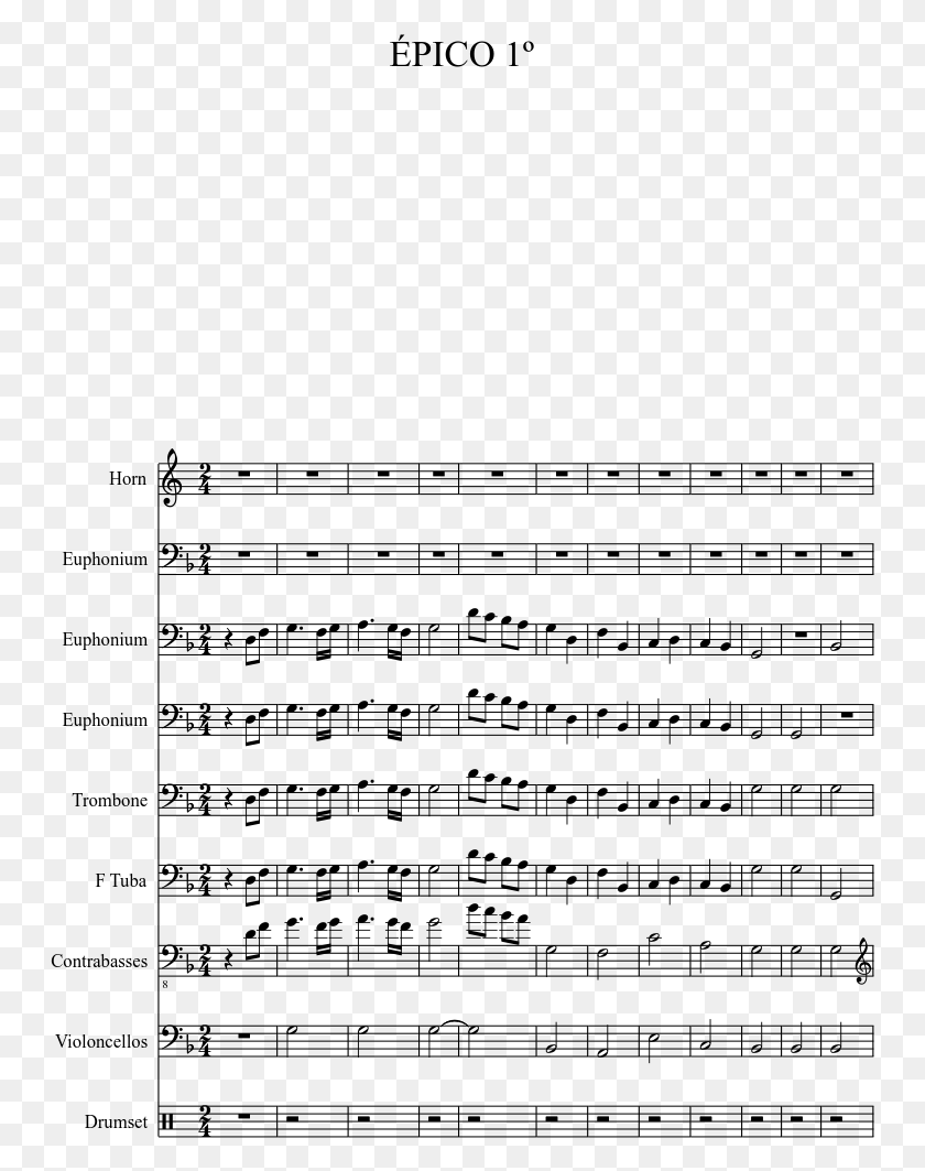 749x1003 Himno Al Ajedrez Chorale From Jupiter Score, Gray, World Of Warcraft HD PNG Download