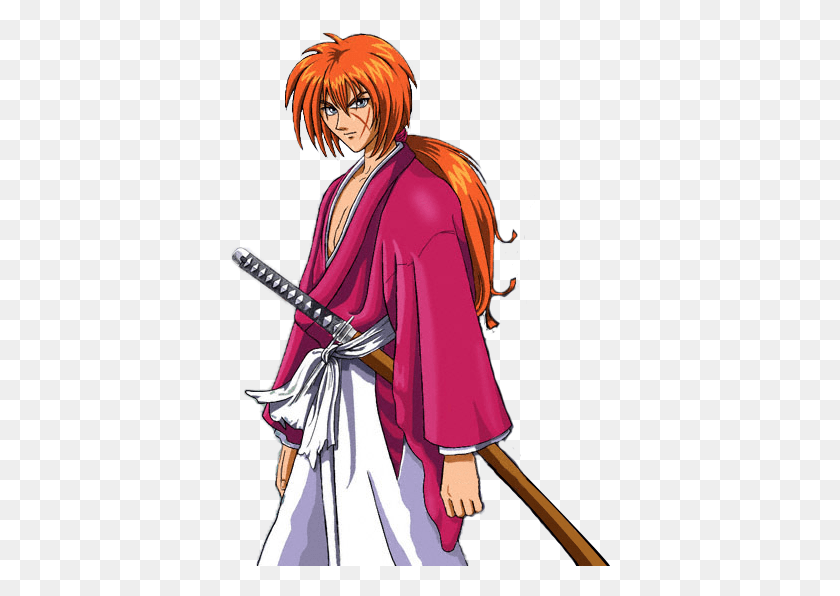 381x536 Himura Kenshin Rurouni Kenshin, Manga, Comics, Book HD PNG Download