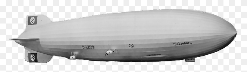 1024x243 Hindenburg Monocromo, Avión, Avión, Vehículo Hd Png
