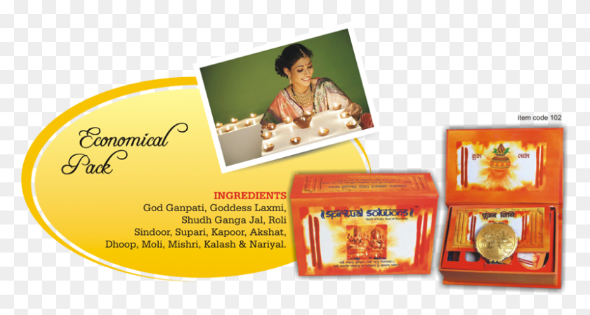 800x399 Hindu Puja Kit Puja Kits, Person, Human, Advertisement HD PNG Download