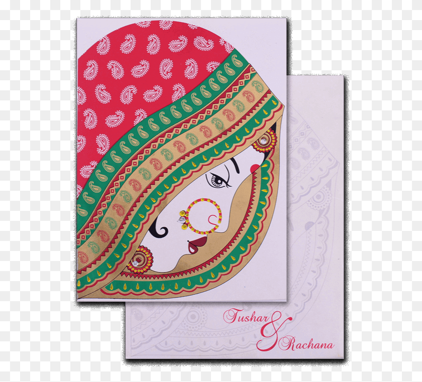 552x701 Hindu Wedding Cards Paisley, Pattern, Rug, Floral Design HD PNG Download
