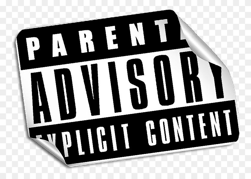 766x540 Hip Hop Culture Small Parental Advisory Stickers, Text, Word, Alphabet HD PNG Download