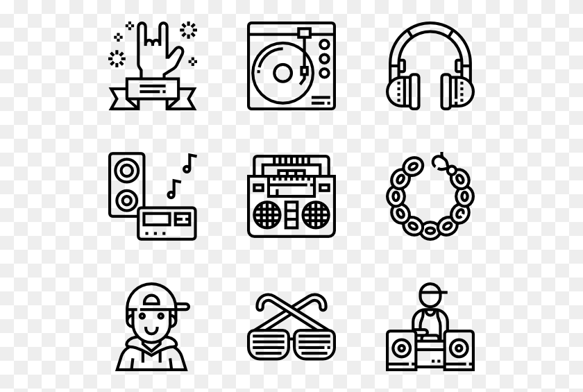 529x505 Hip Hop Hip Hop Icon Vector, Gray, World Of Warcraft HD PNG Download