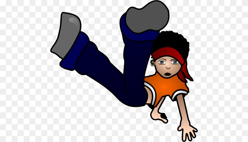 Hip Hop Kid Doing A Breakdance Vector Image, People, Person, Baby, Face PNG