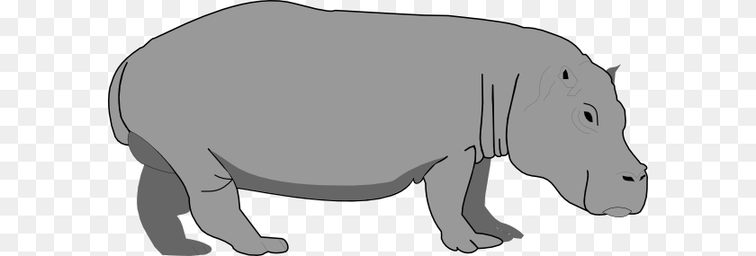 600x285 Hippo Clip Art, Animal, Mammal, Wildlife, Face PNG