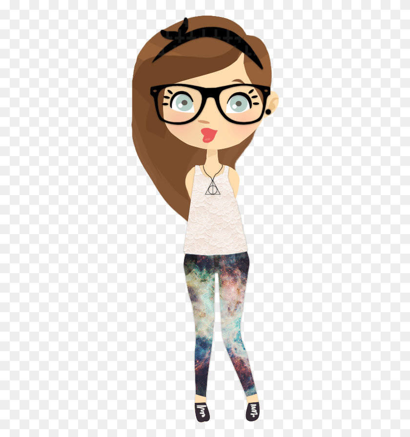 305x836 Hipster Doll Doll Hipster, Person, Human, Clothing HD PNG Download