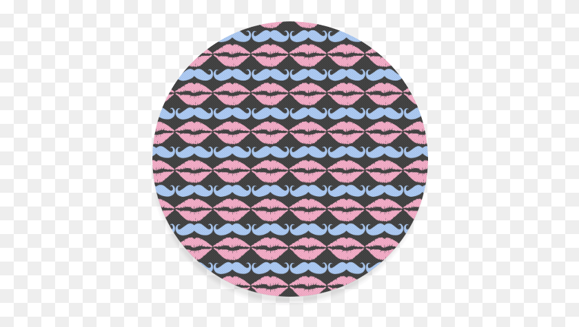 405x415 Hipster Mustache Amp Lips, Rug, Pattern HD PNG Download