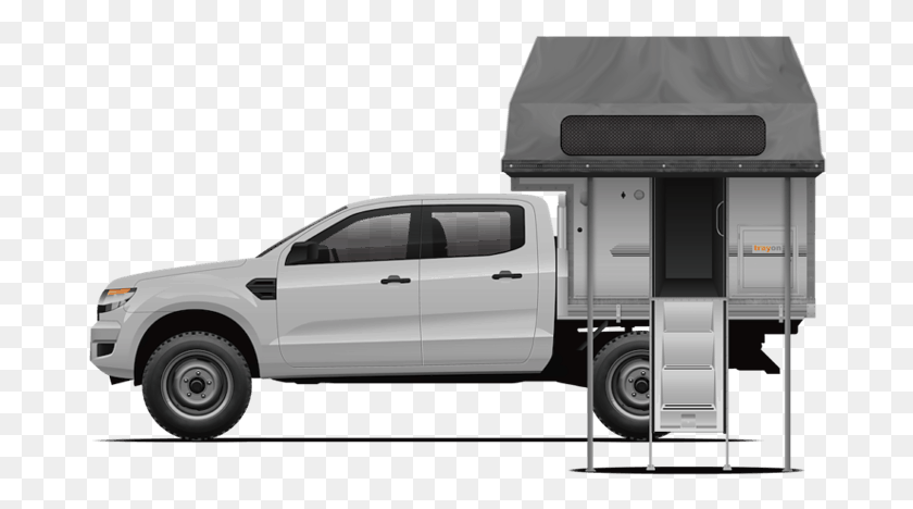 682x408 Hire The 4wd Ute Camper Toyota Hilux, Vehicle, Transportation, Truck HD PNG Download