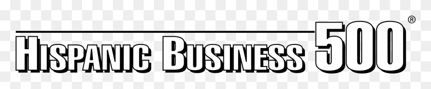 2332x341 Hispanic Business 500 Logo Transparent Parallel, Text, Number, Symbol HD PNG Download