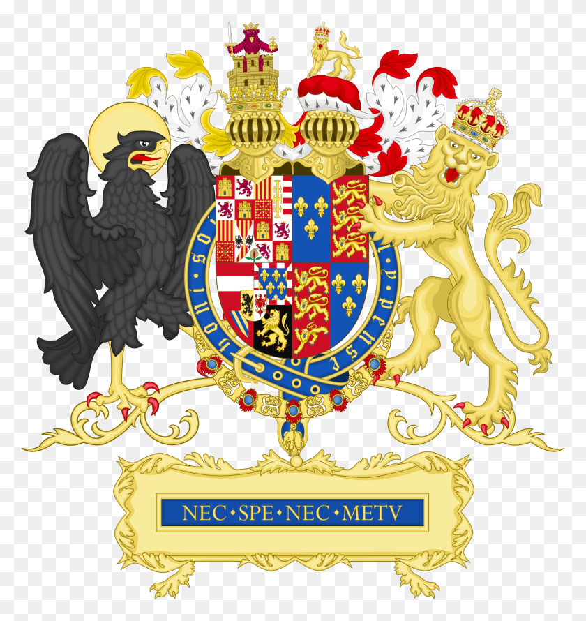1911x2035 Historicalarms Of Philip Ii Of Spain From 1556 1558 Full Coat Of Arms, Logo, Symbol, Trademark HD PNG Download