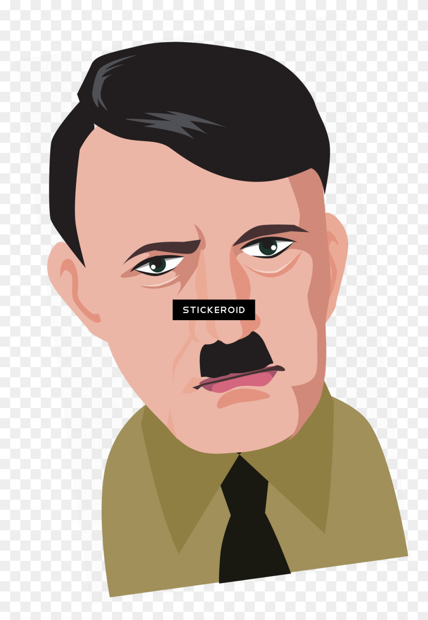1735x2573 Hitler Head Cartoon, Jaw, Face, Person HD PNG Download