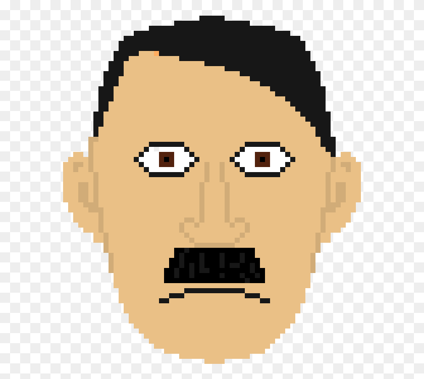 591x691 Hitler M8 Hitler Pixel Art, Head, Label, Text HD PNG Download