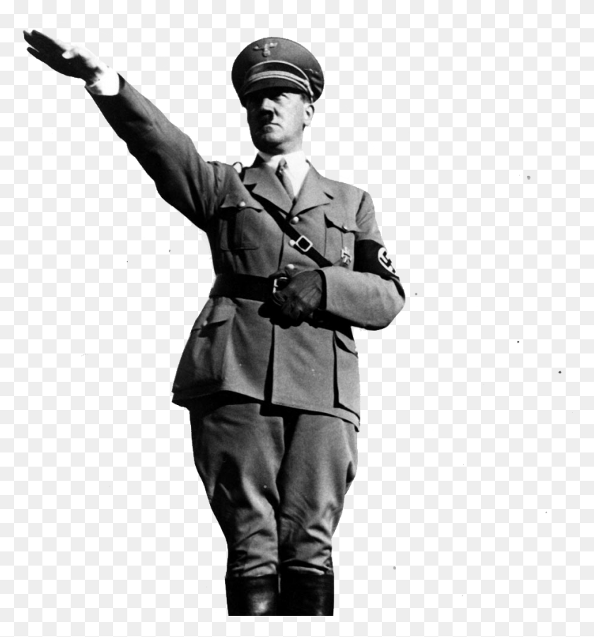 926x999 Hitler Nazi Salute, Military Uniform, Military, Person HD PNG Download