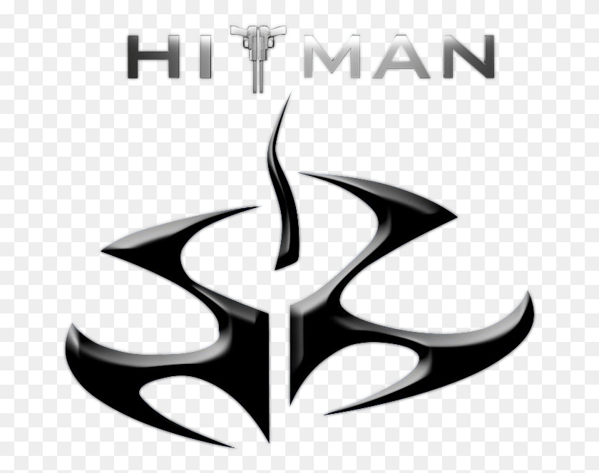 669x604 Descargar Png Hitman 5 Ufficiale Logo Prima Immagine E Conferma Hitman Logo, Texto, Símbolo, Símbolo De Estrella Hd Png