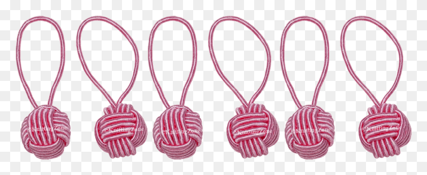 967x355 Hiyahiya Yarn Ball Stitch Markers Pink 1000x600 Wire, Knot, Heart HD PNG Download