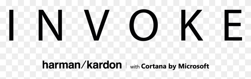 1111x294 Hk Invoke With Cortana Logo Harman Kardon Invoke Logo, Text, Oven, Appliance HD PNG Download