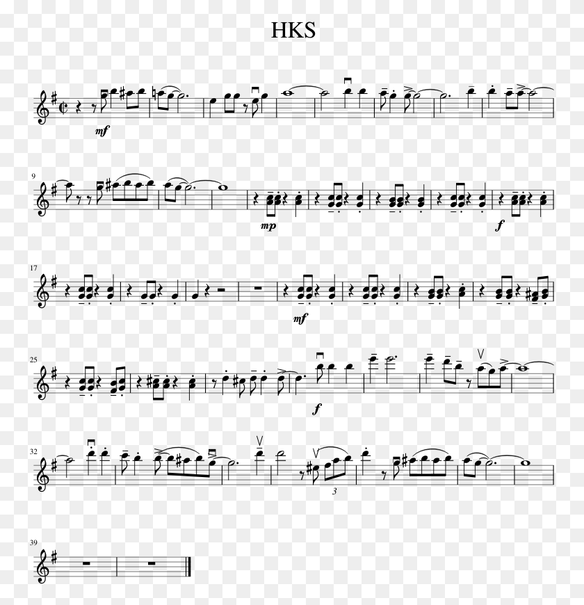 755x810 Hks Tenor Madness Lead Sheet Bb, Gray, World Of Warcraft HD PNG Download